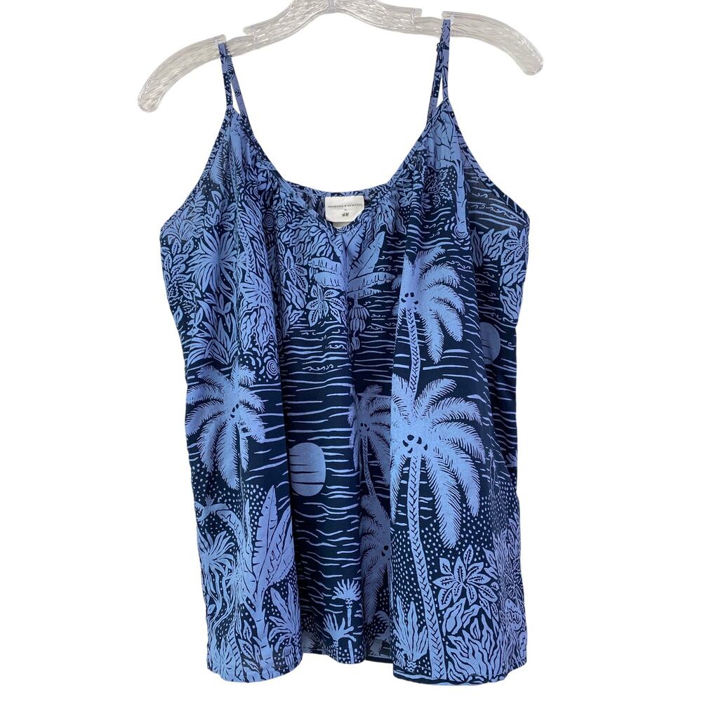 H&M x Desmond Dempsey‎ Tropical Hawaiian Islands 100% Cotton Tropical Tank Top M